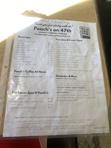 Menu Peach's Restaurant - 25