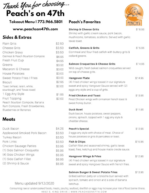 Menu Peach's Restaurant - 27