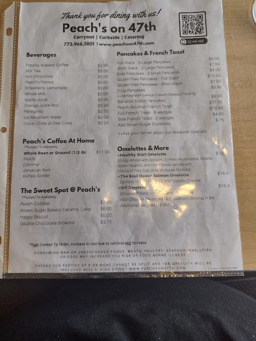 Menu Peach's Restaurant - 28