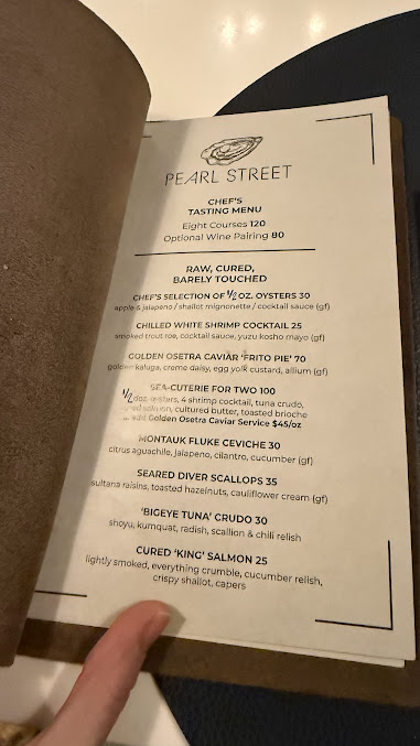 Menu Pearl Street Restaurant - 23