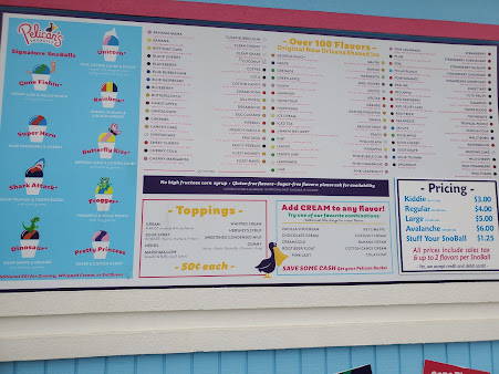 Menu Pelicans Snoballs - 21