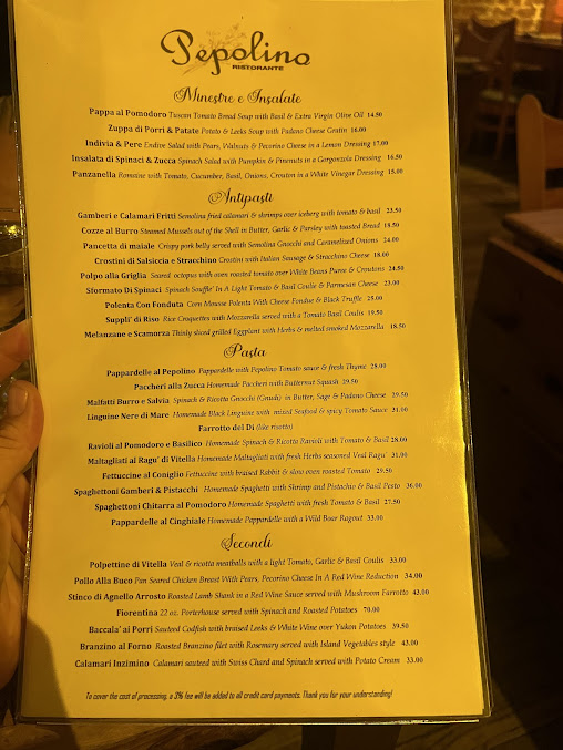 Menu Pepolino - 22