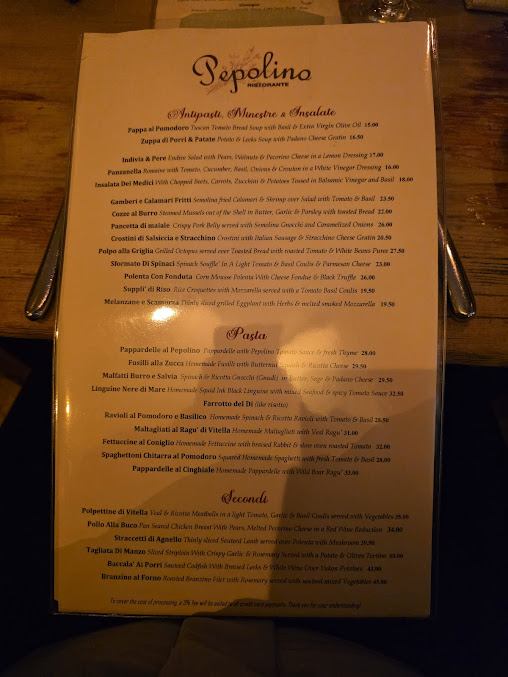 Menu Pepolino - 24