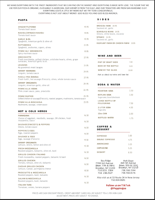 Menu Peppino’s Pizza & Restaurant - 20