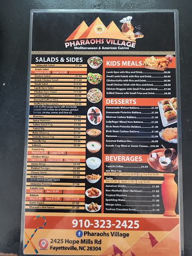 Menu Pharaohs Village - 20