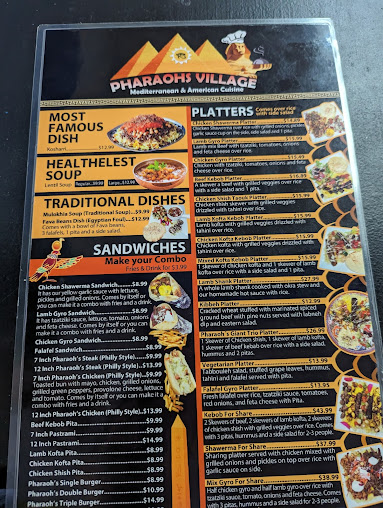 Menu Pharaohs Village - 21
