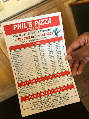 Menu Phil's Pizza - 24