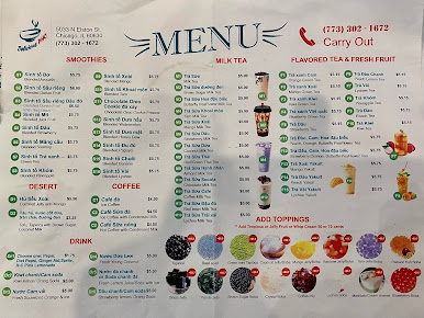 Menu Pho Delicious Vietnamese Restaurant Chicago Il - 24
