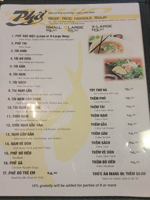 Menu Pho Dien - 24