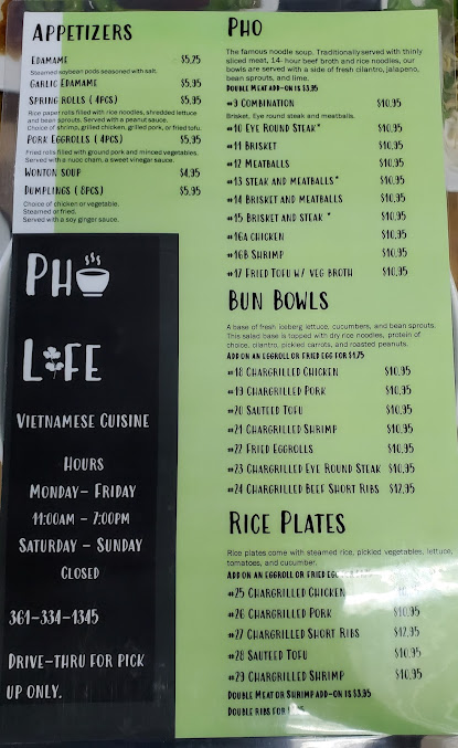 Menu Pho Life - 20