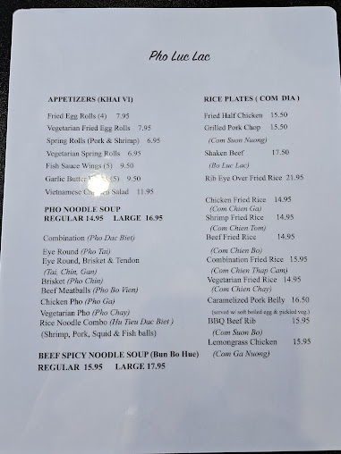 Menu Pho Luc Lac - 21