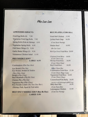 Menu Pho Luc Lac - 28