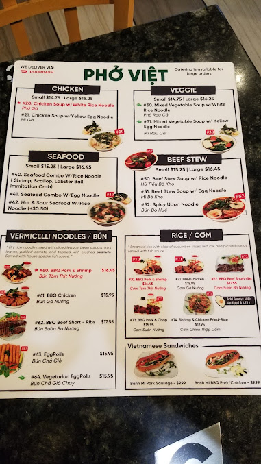 Menu Pho Viet - 23