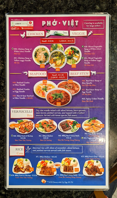 Menu Pho Viet - 25