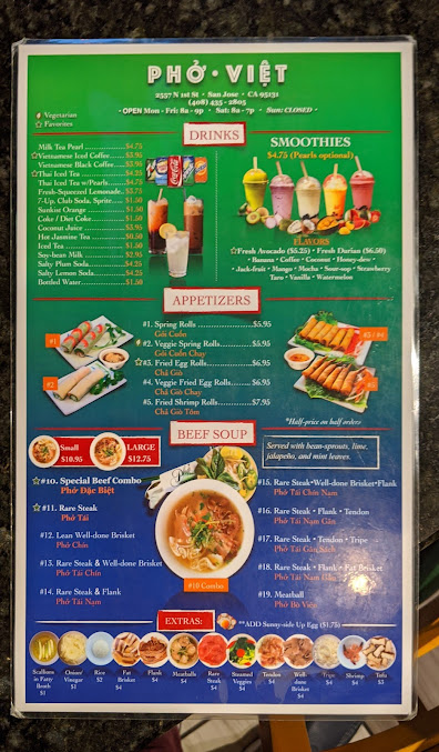 Menu Pho Viet - 29