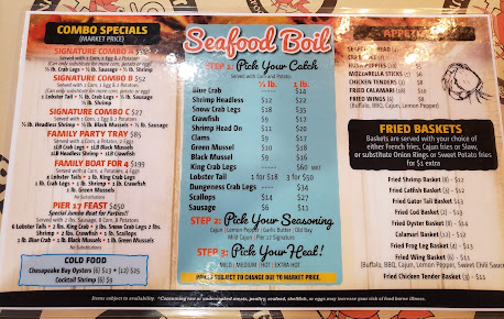 Menu Pier 17 Cajun Seafood Restaurant Bar - 26