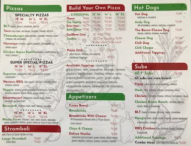 Menu Pizza In Paris - 22
