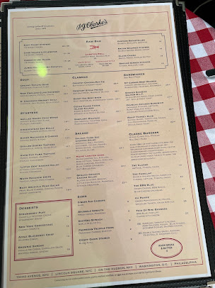 Menu P.j. Clarke's On The Hudson - 27