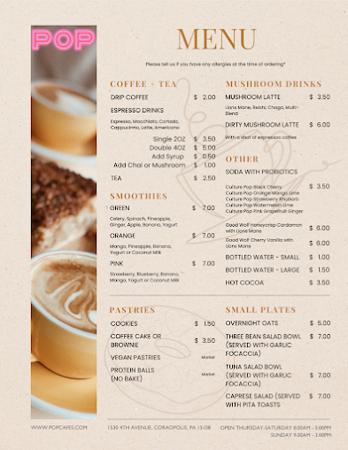 Menu Pops Cafe - 20