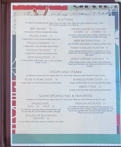 Menu Porkys Bbq - 28
