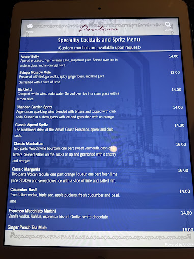 Menu Positano - 28