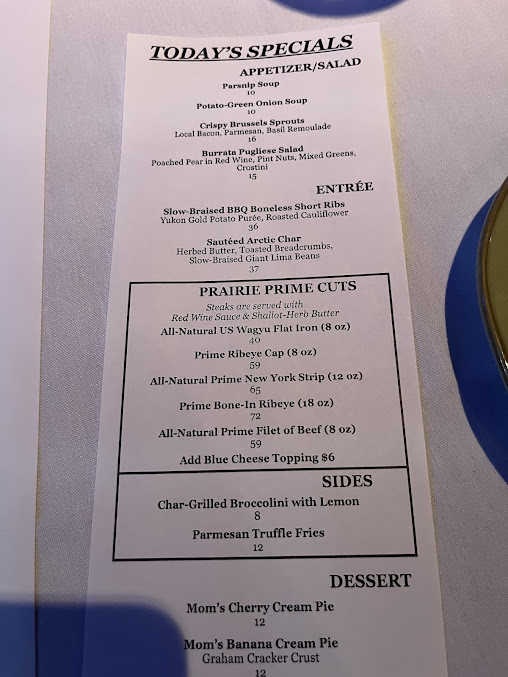 Menu Prairie Grass Cafe - 20