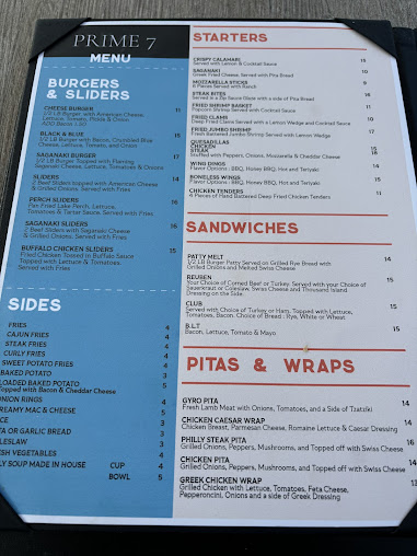 Menu Prime 7 Bar Restaurant - 25