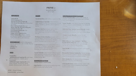 Menu Prime 7 Bar Restaurant - 26