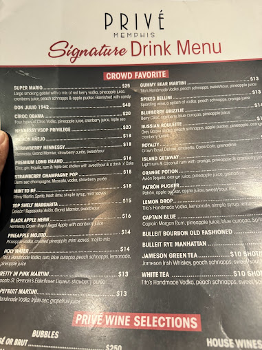 Menu Prive Memphis - 23