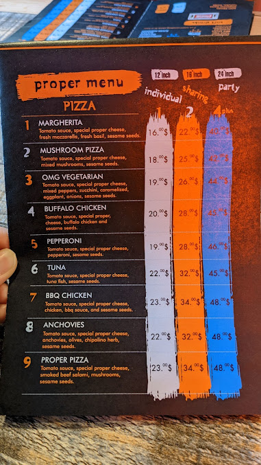 Menu Proper Pizza Chicago - 23
