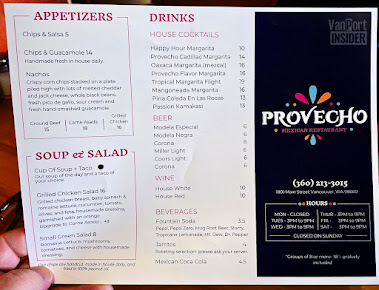 Menu Provecho Vancouver - 21