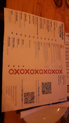 Menu Public Display Of Affection - 23