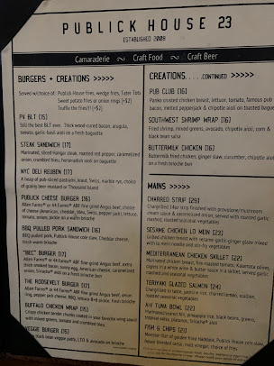 Menu Publick House 23 - 26