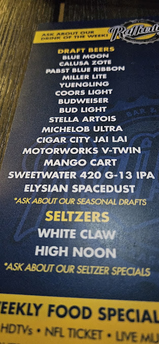 Menu Raffurtys Bar And Grill - 21