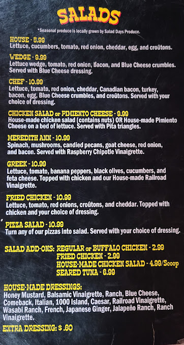 Menu Railroad Pizza - 21