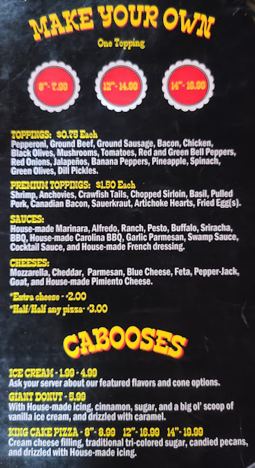 Menu Railroad Pizza - 24