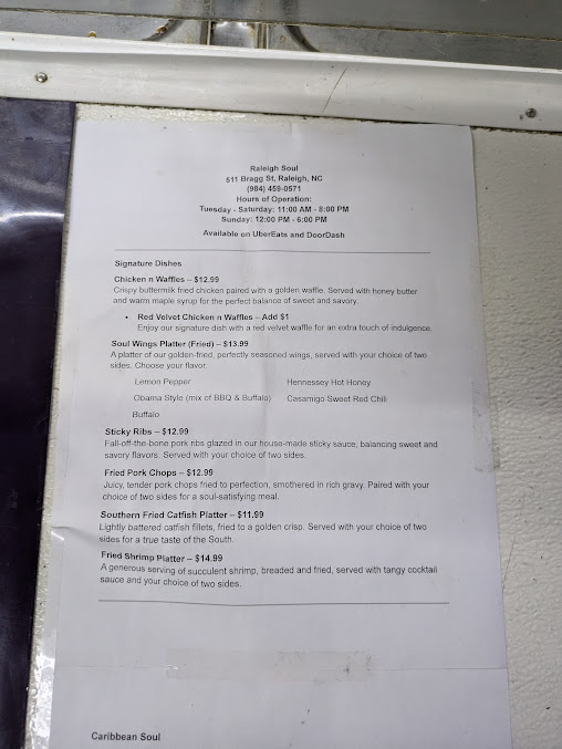 Menu Raleigh Soul Kitchen - 22