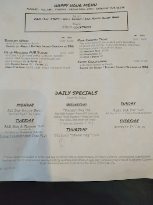 Menu Ram Restaurant Brewery - 24