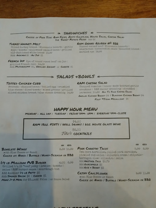 Menu Ram Restaurant Brewery - 25
