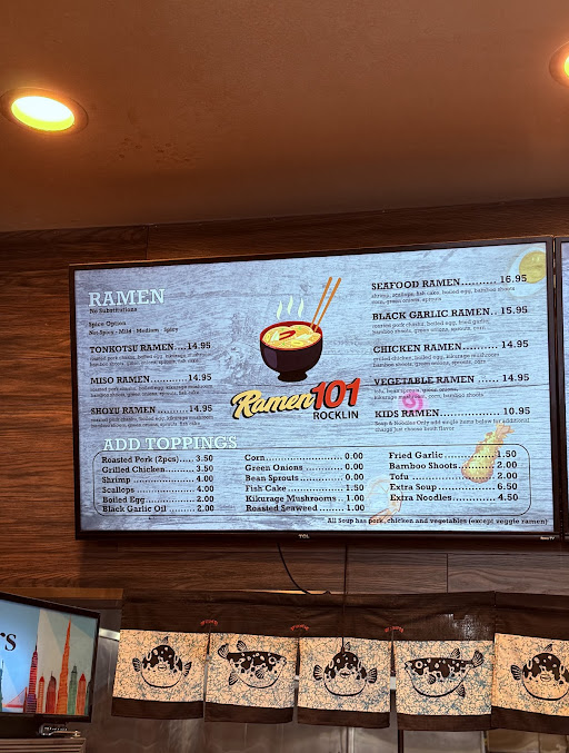 Menu Ramen 101 Rocklin - 18