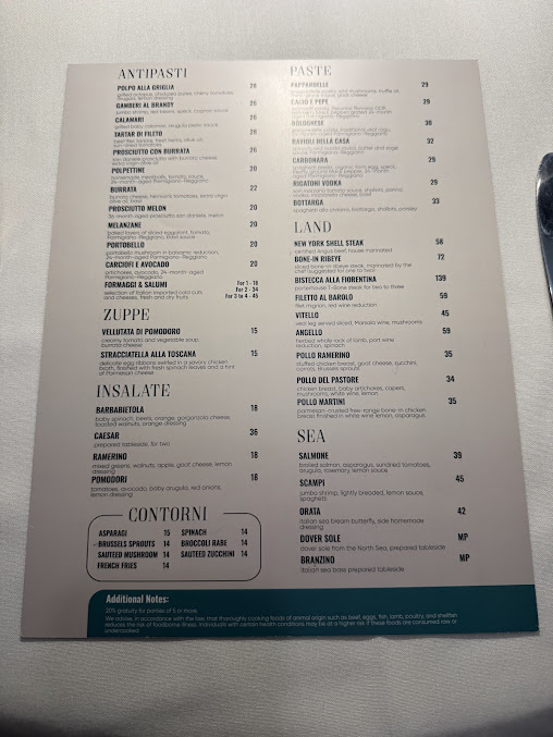 Menu Ramerino - Italian Prime Restaurant - 20