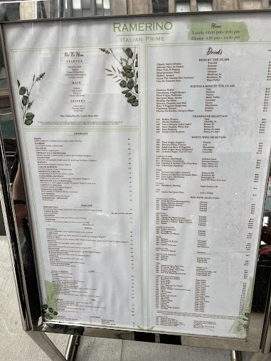 Menu Ramerino - Italian Prime Restaurant - 26