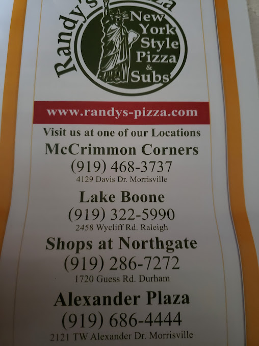 Menu Randy's Pizza - 25