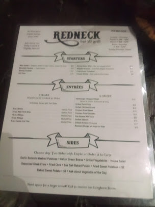 Menu Redneck Bar Grill - 24