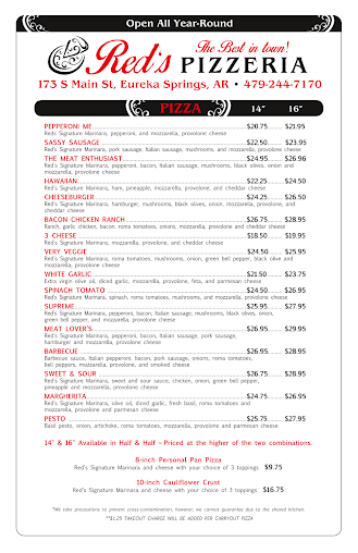 Menu Reds Pizza - 20