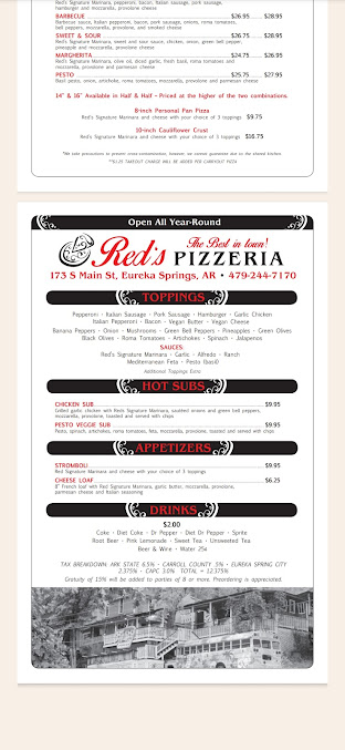 Menu Reds Pizza - 23