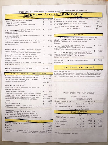 Menu Renaissance Pâtisserie - 20