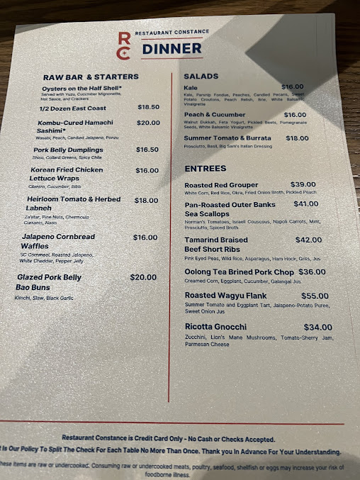 Menu Restaurant Constance - 25
