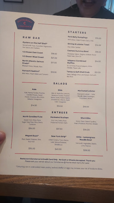 Menu Restaurant Constance - 27