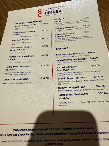 Menu Restaurant Constance - 29
